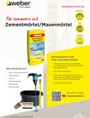 Titelbild der Step-by-Step Anleitung Tür mit Zementmörtel/Mauermörtel zumauern