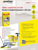 Titelbild der Anleitung zur Boden-Ausgleichsmasse 1-40 mm