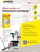 Titelbild der Step-by-Step Anleitung, wie Wände mit dem Kalkzement-Leichputz verputzt werden