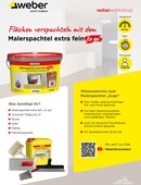 Titelbild der Step-by-Step Anleitung zum Flächen verspachteln mit dem Malerspachtel extra fein "to go"