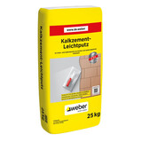 Verpackung des Kalkzement Leichputzes